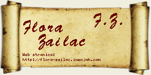 Flora Zailac vizit kartica